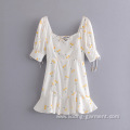 women Pullover cotton pajamas top and pants suit